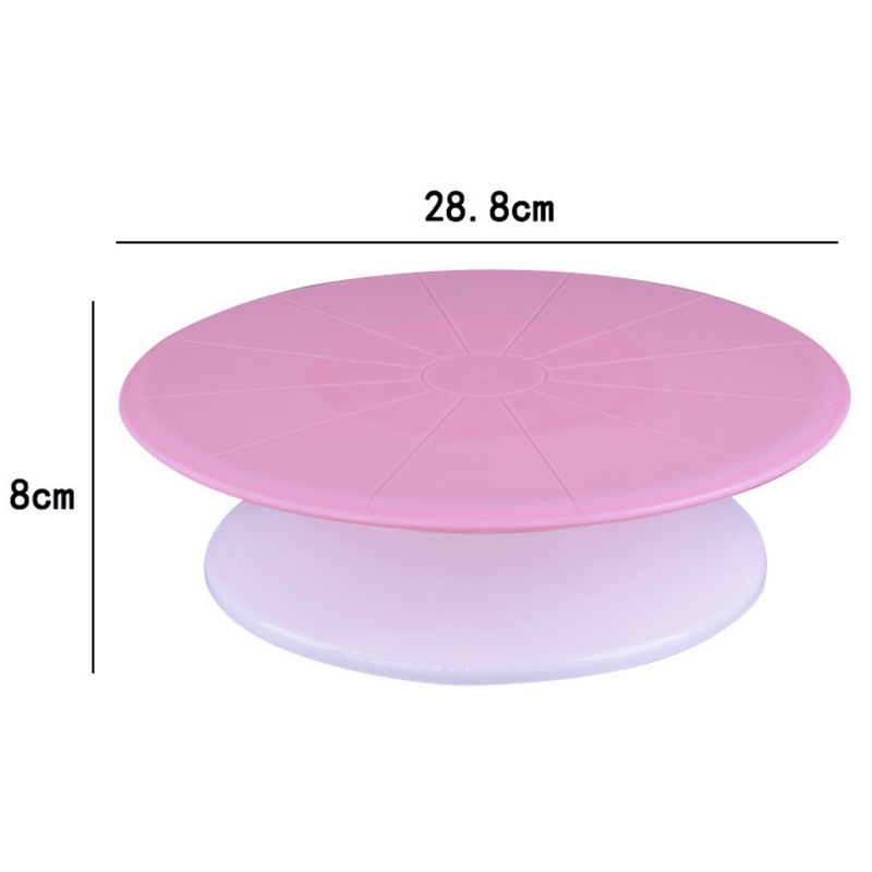 11 Inch Cake Turntable Decorating Cake Stand Revolving Platform Anti-skid Round Rotary Pan Cake Tools Cake Decorating Tools