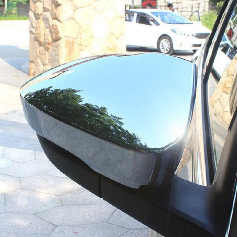 Pegatinas de cubierta de Tonlinker para SKODA KODIAQ -18, decoración para el coche, 2 uds ABS cromado, pegatinas de decoración para el espejo retrovisor Exterior