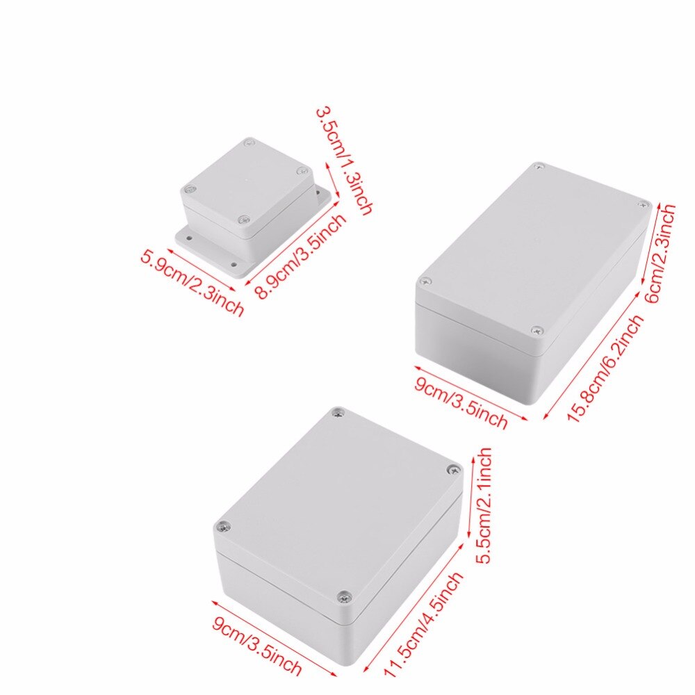 Water-resistant IP65/IP66 ABS Electrical Terminal Project Wiring Waterproof Junction Connection Box Cable Enclosure Case Box