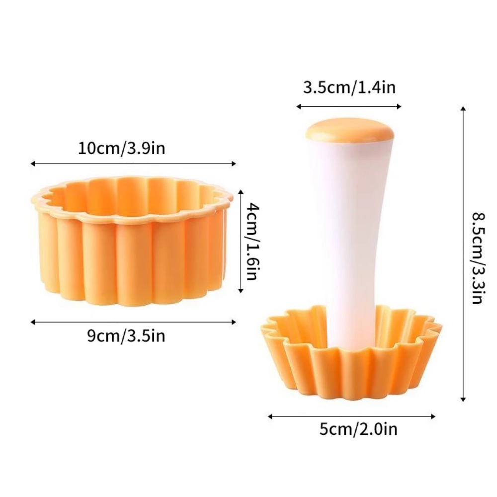 Tart Shells Mold Set Pastry Tamper Plastic Mini Tart Tamper Round Tartlet Tarts Shell Maker Baking Tools