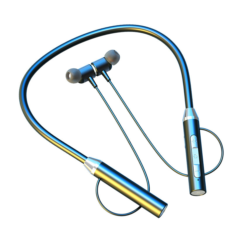 Bluetooth-Kopfhörer, kabelloser Kopfhörer, magnetisch, Sport-NackenbüGel, um Höhle Hals hängende 9D-TWS-Ohrhörer, kabelloses Bluetooth-Headset mit Mikrofon: Ursprünglich Titel