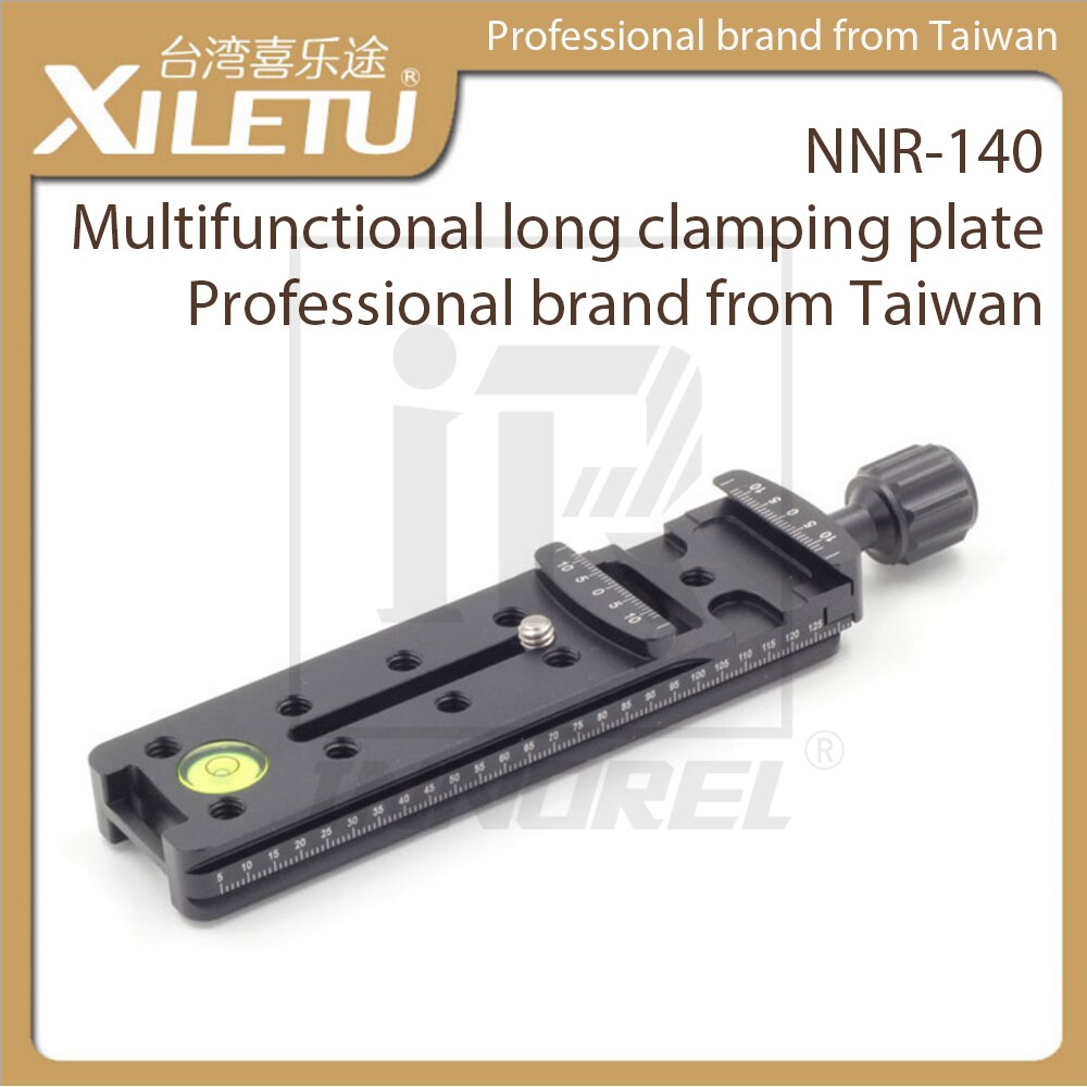XILETU NNR-140 plaque de fixation rapide multifonctionnelle de longueur 140mm pince de montage à glissière nodale Arca Swiss pour tête à billes trépied DSLR