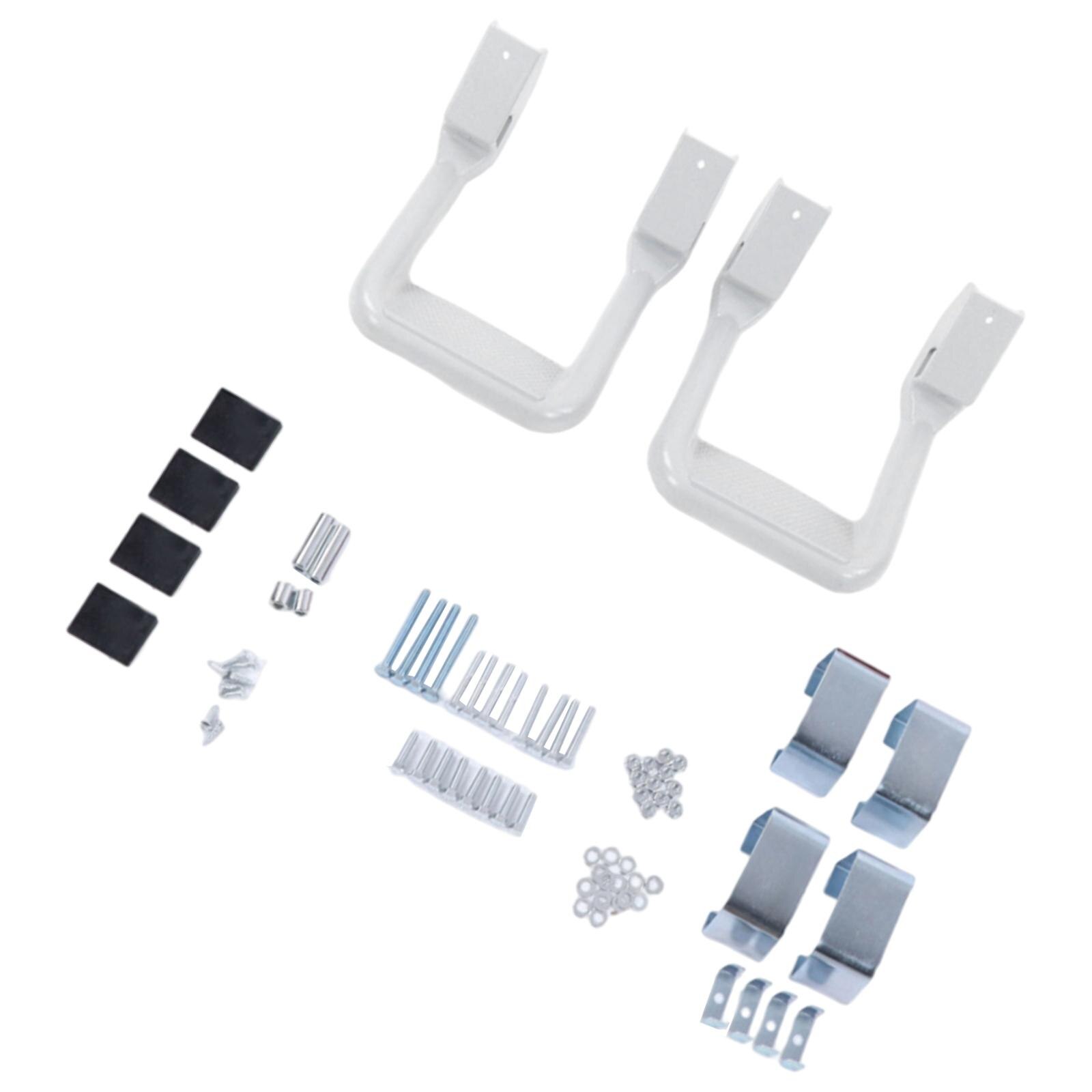 2x SUV Truck Side Steps Bar Aluminum Powder-Coated Fit for Cars