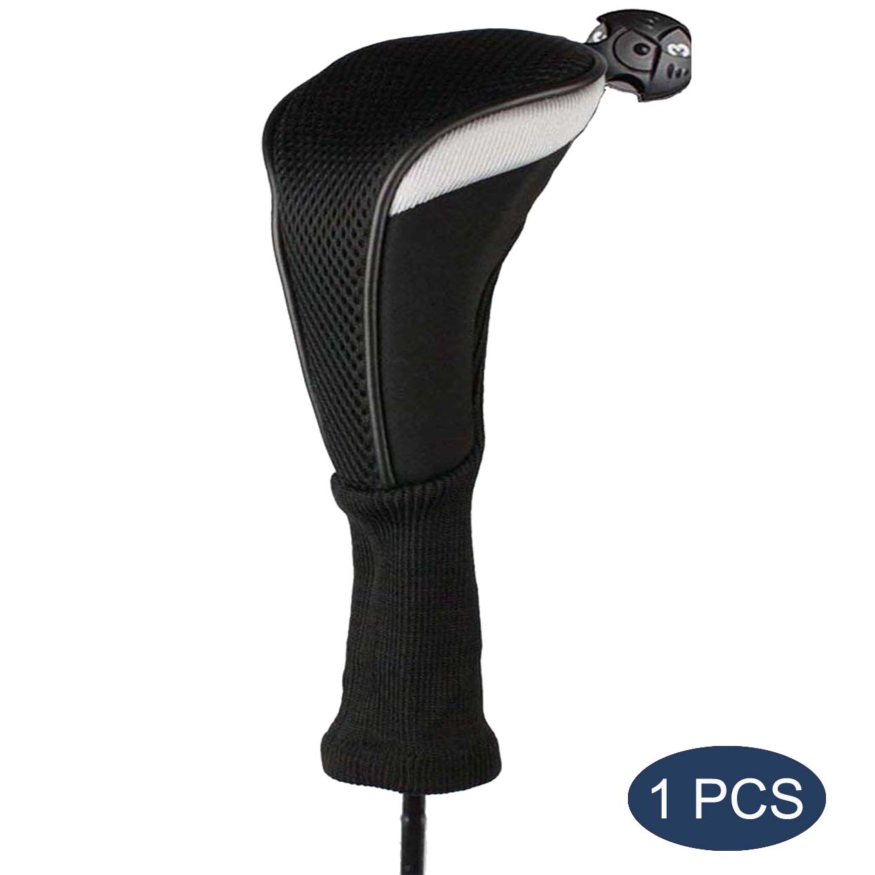 4/3/1 Pcs Set Golf Club Head Covers for Woods Clubs Headcover 1# 3# 5# Driver Fairway Hybrid Golfing Trainer Cover: Fairway Black 1Pcs
