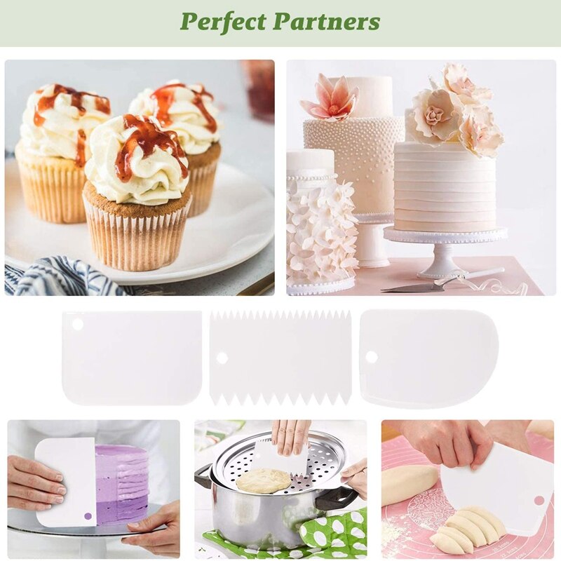 Flex Edge Beater, Mixer Attachment 4.5-5 Quart Tilt-Head Stand Mix Accessory for KitchenAid Stand Mixers with 3 Scrapers