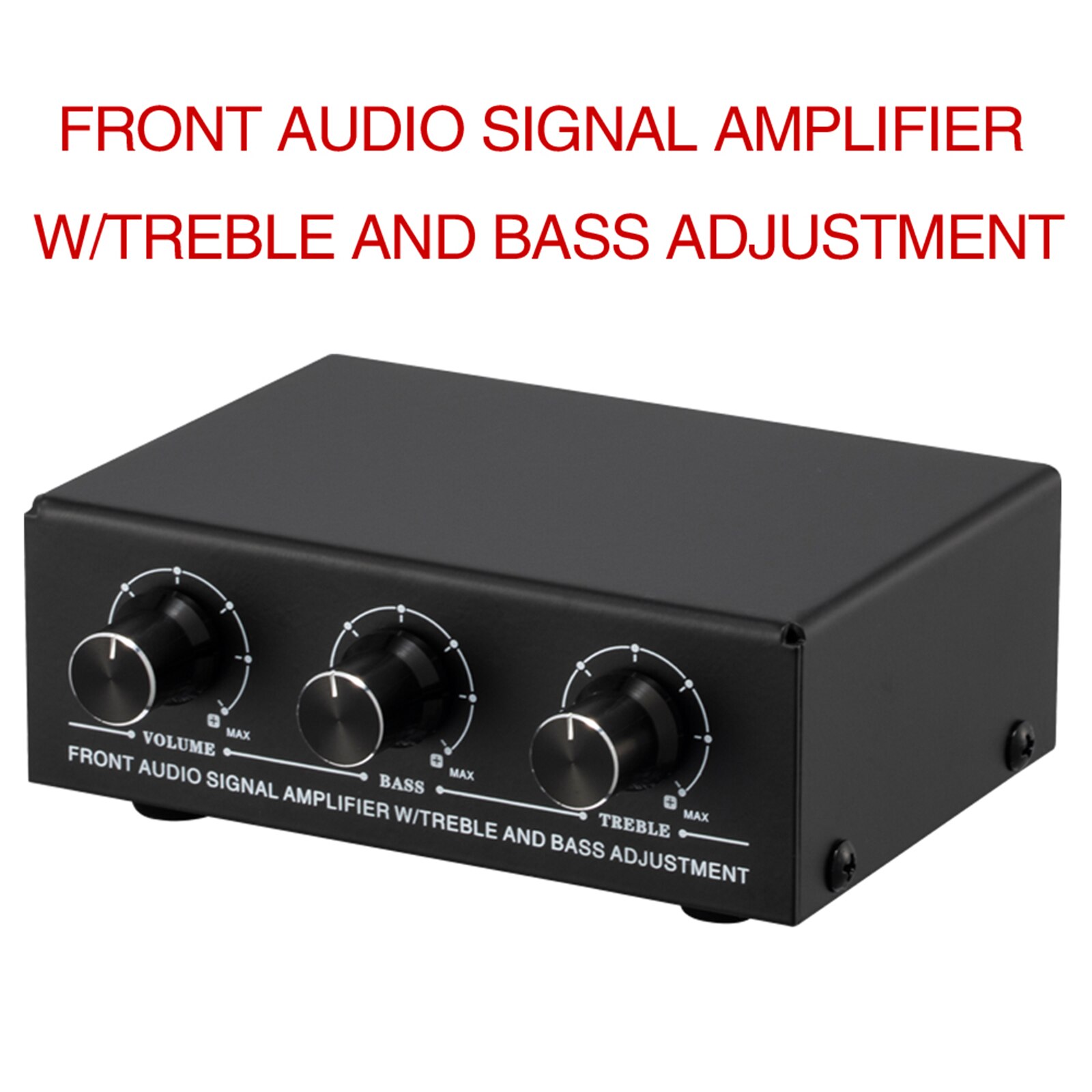 Stereo Sound Amplifier Headphone Speaker Amplifier Booster with Reverb Treble and[Low Bass Adjustment 2-Way Mix