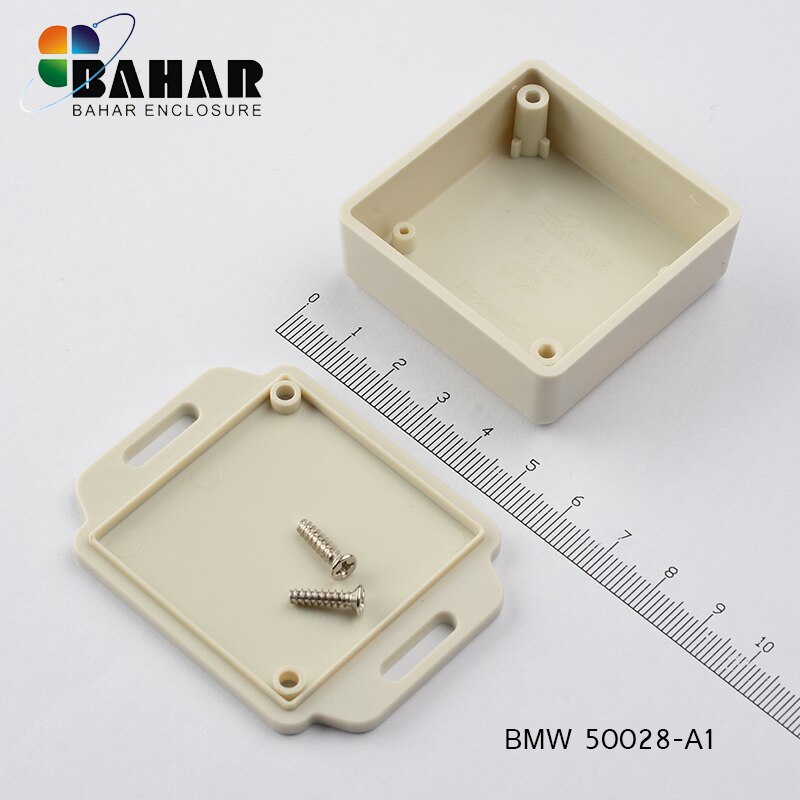 100 stks/partij kleine plastic behuizing draad junction box ABS instrument elektronische project doos industrie apparaat sensor controle case: BMW50028-A1