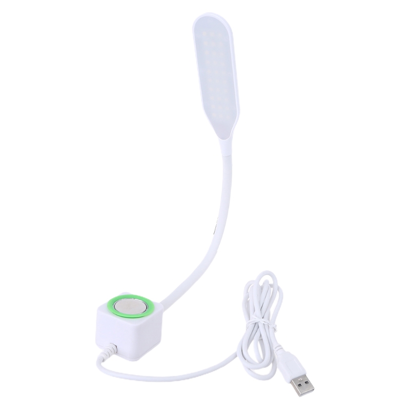 Touch USB LED Lamp Magnetic Base 3 Brightness Extra Long Flexible Gooseneck Dimmable Light for Sewing Machine Machinist