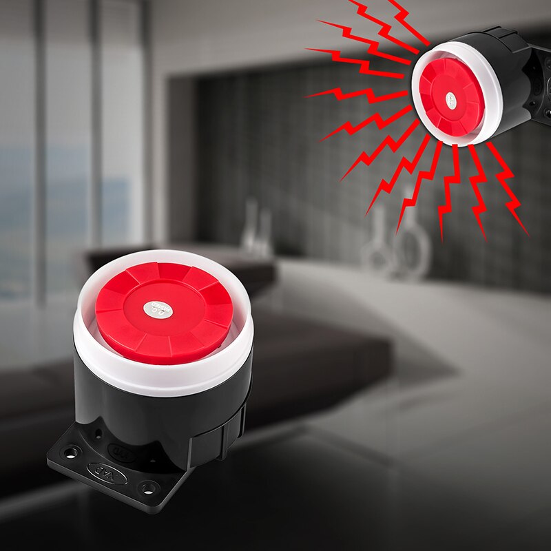 KERUI-sirena de seguridad para el hogar Bugalr con cable de alto Decibelio, alarma, conexión de sirena para interior, KERUI funciona con el sistema de alarma, WIFI/GSM
