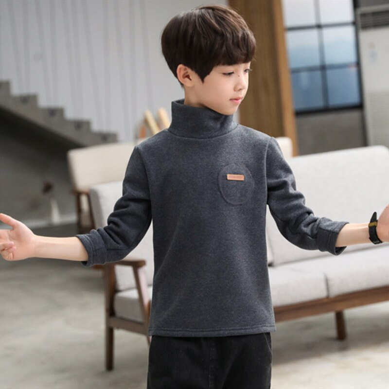 Sudaderas con capucha para niños, forro polar de algodón, Retro, cálido, de terciopelo grueso, Tops para otoño e invierno, ropa para adolescentes,