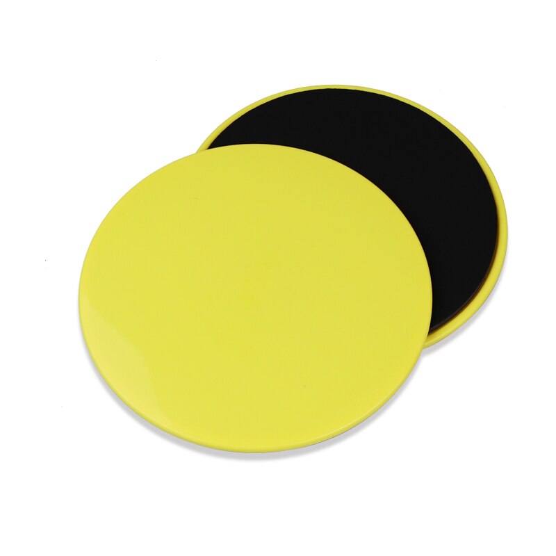 Discos deslizantes para hacer ejercicio, placa deslizante para entrenamiento muscular, Yoga, equipo de Fitness, 2 uds.: YELLOW