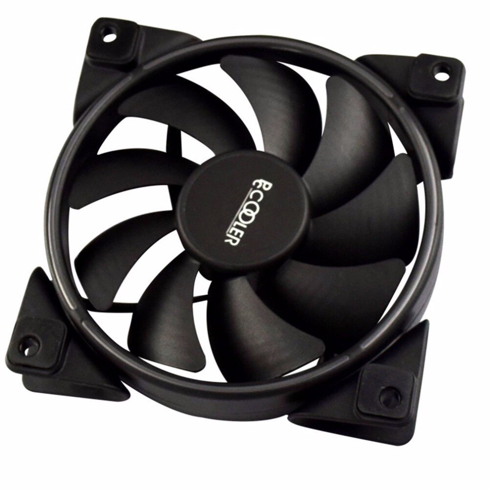 PCCOOLER 12cm RGB LED Light PC Cooling Fan Smart 4 Pin PWM Quiet PC Case Chassis Fan with AURA Regulation for Computer Case