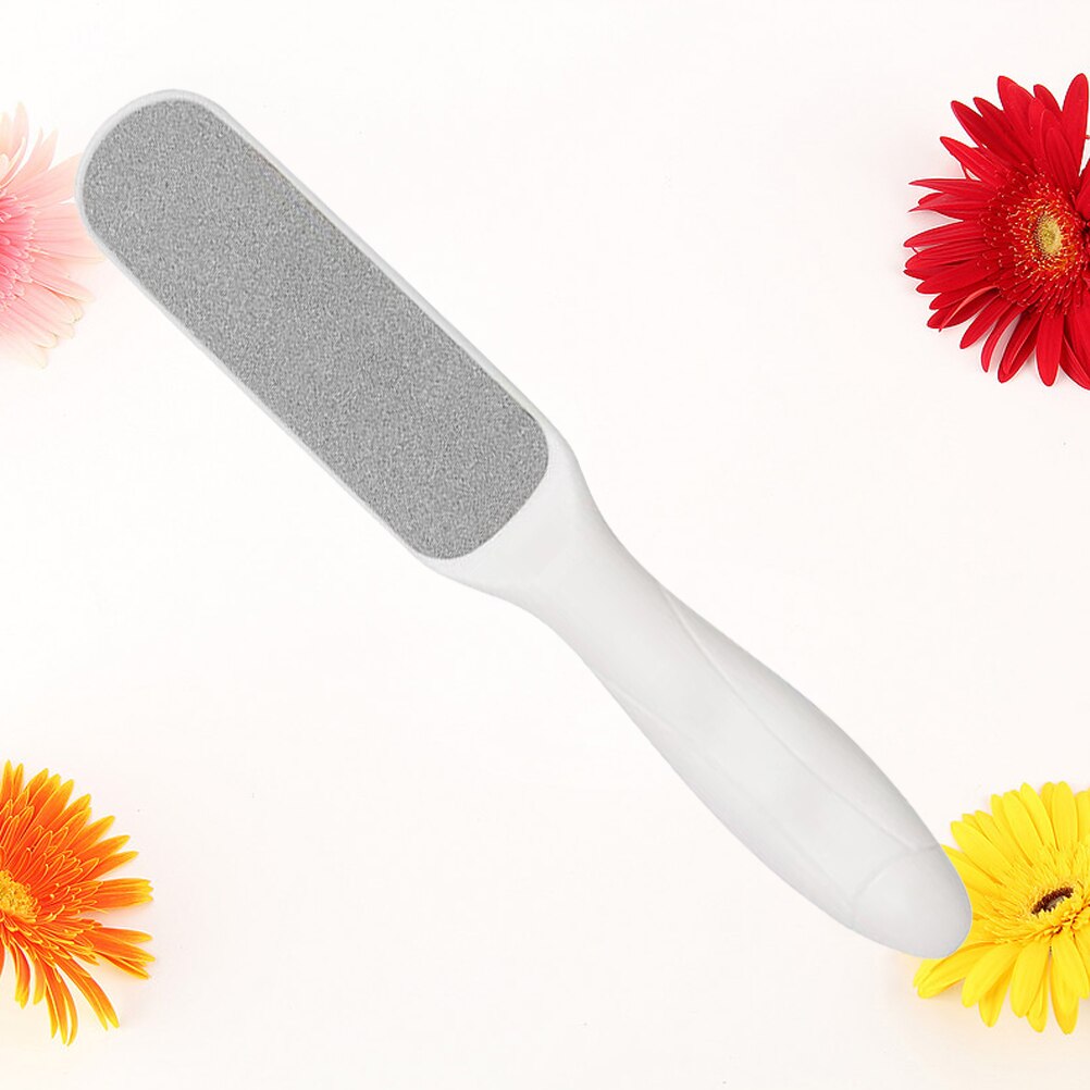 Martwa skóra zmywacz pilniki ze stali nierdzewnej Pedicure płuczka zgrzyt dwustronna robić złuszczania usuwa twarda skóra (biała): Default Title