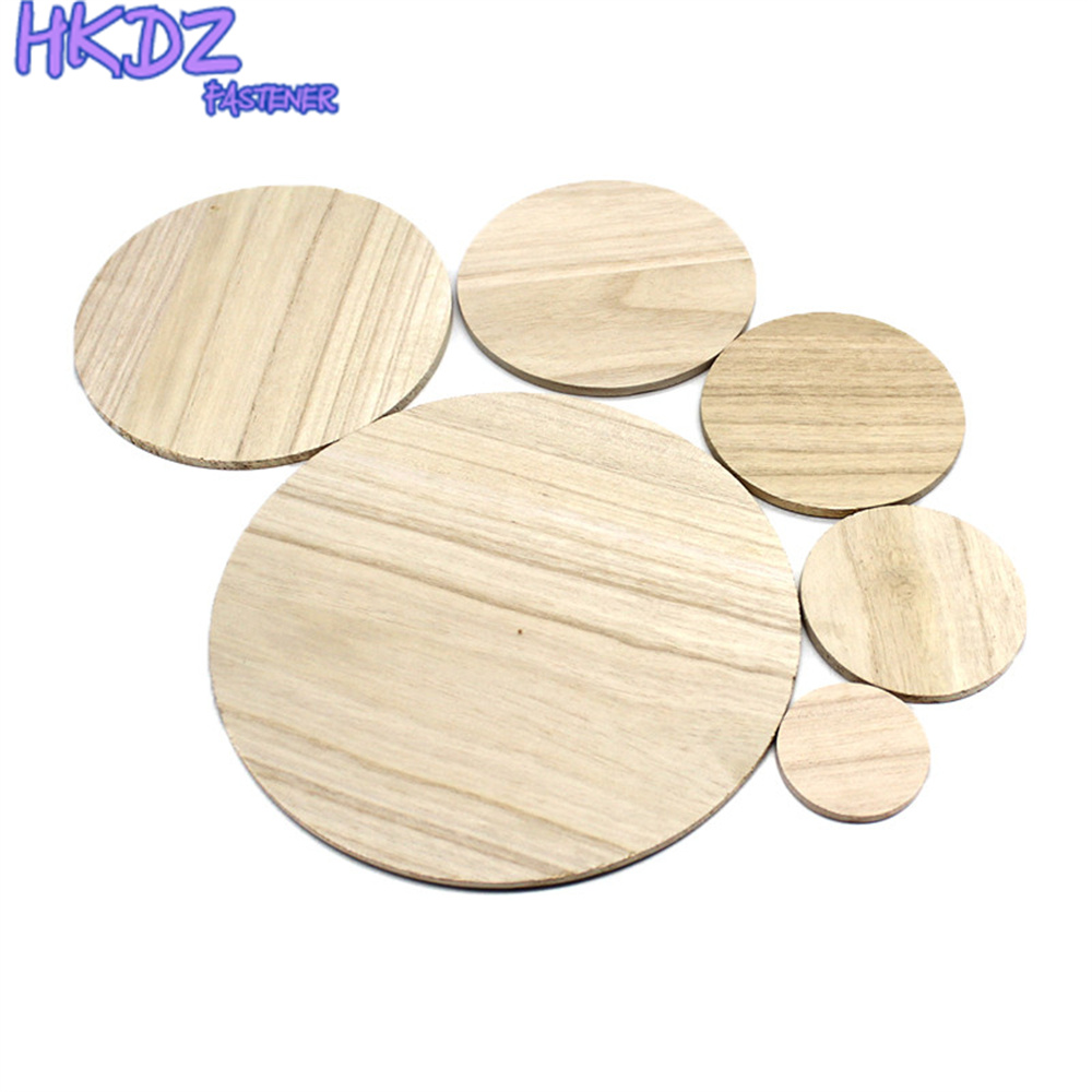 Tablero de madera grueso redondo para manualidades, Material de modelo Manual de madera maciza, 5cm, 8cm, 10cm, 12cm, 15cm, 20cm