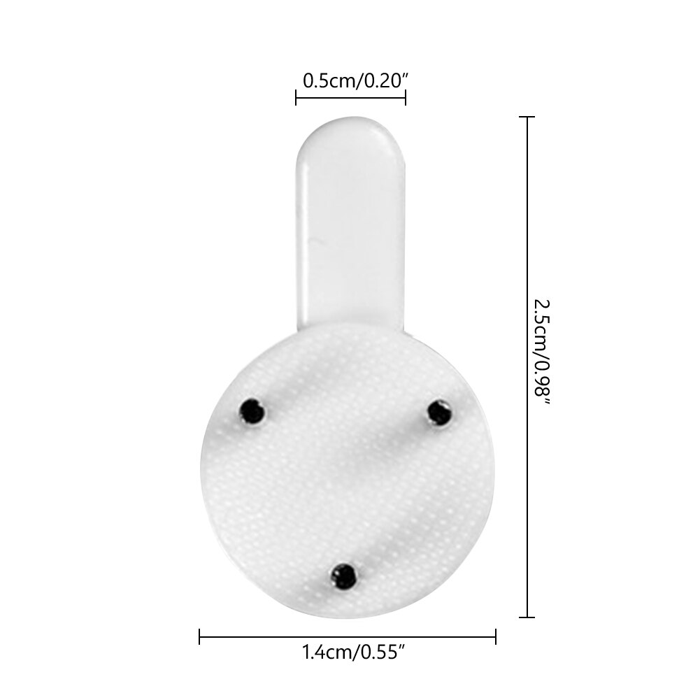20pcs White Plastic Invisible Wall Mount Photo Picture Frame Nail Hook Hanger Hard Picture Frame Wall Hooks Seamless Nail Hanger: S