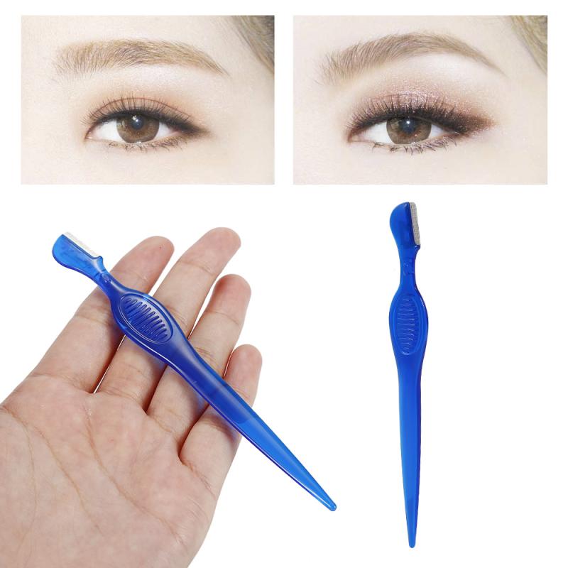 1Pc de cejas Trimmer de utensilio para eliminar el vello Facial cejas Trimmer Sharp maquillaje de cejas forma removedor de pelo herramienta TSLM2