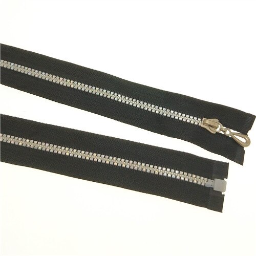 U PICK 8 pièces résine brillante multicolore Double extrémités fermetures à glissière fermeture éclair en résine Meete extrémité ouverte 60 cm pour bricolage sac à dos canapé Garm: 4