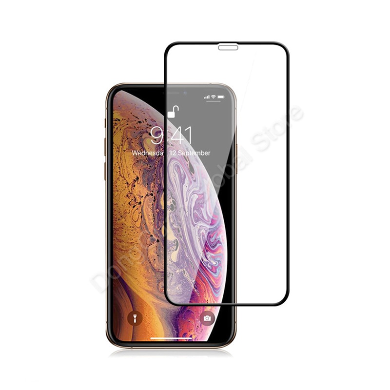 9D 3Pcs Tempered Glass For iPhone 11 12 Mini Pro Max Screen Protector For iPhone X Xr Xs Max 7 8 6S Plus SE2020 Full Cover Glass