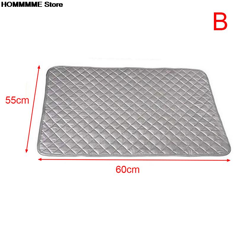 Strygemåtte vaskeunderlag vaskemaskine tørretumbler dækbræt varmebestandigt tæppe mesh presse tøj beskytter beskytter 48*85cm / 60*55cm: A2-60 x 55cm