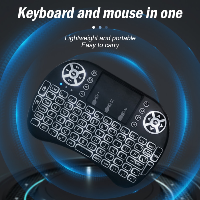Drahtlose Mini-Tastatur Flugmaus 2 4g großes Touchpad Digital computer Trocken batterie USB-Aufladung Dual-Purpose-Tastatur