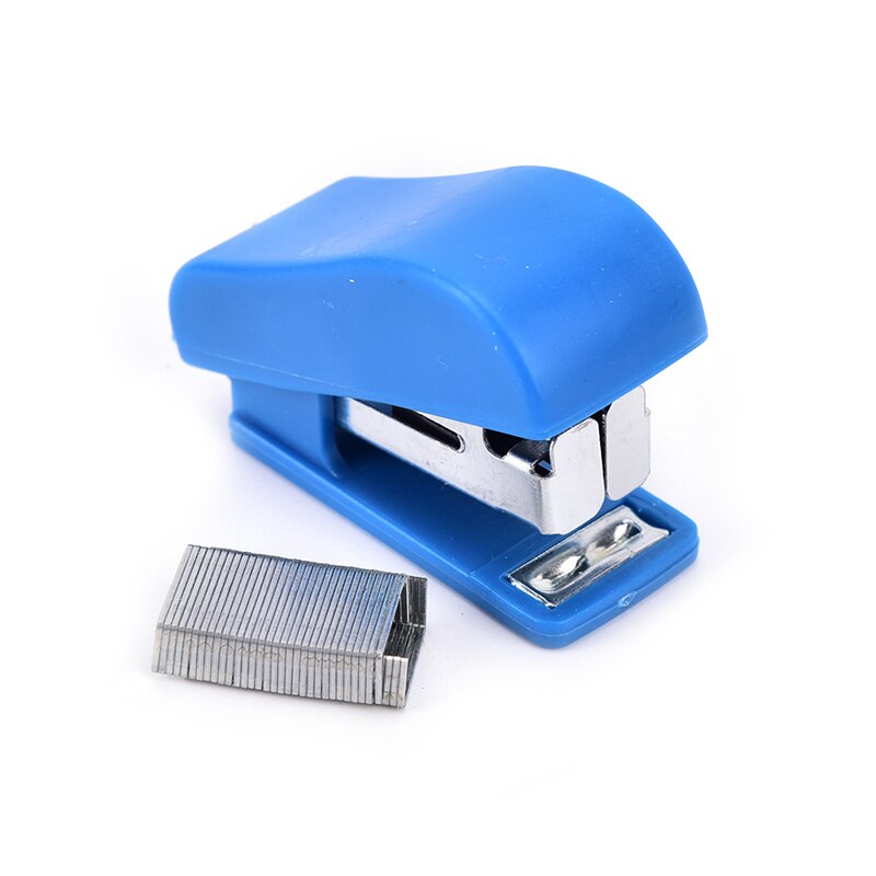 Kantoor Student School Thuis Mini Cartoon Papieren Document Nietmachine Met Nietjes Set