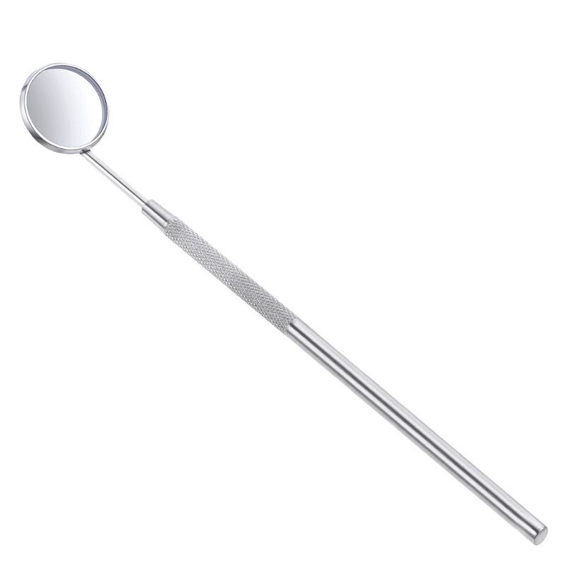 Afneembare Rvs Dental Inspectie Mini Mond Spiegel Tanden Cleaning Tools Non-Slip Handvat Tandarts Oral Instrument 40JC