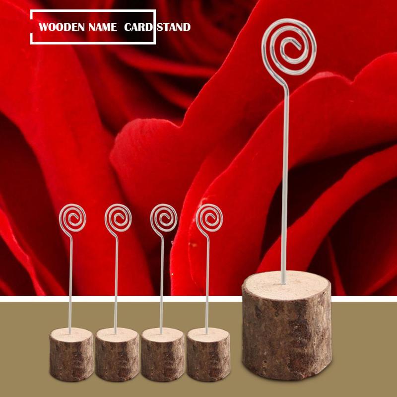 10 Uds. Portatarjetas de madera para Tarjeta De Nombre para boda o
