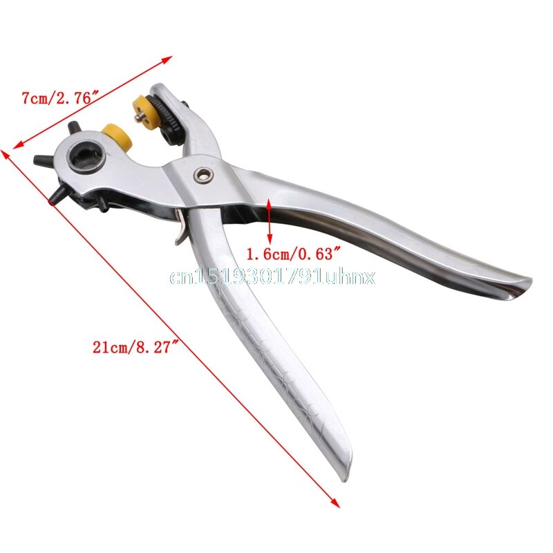 Leather Holes Punch Pliers Tool Heavy Duty Revolving Belt Hand Pliers Eyelet