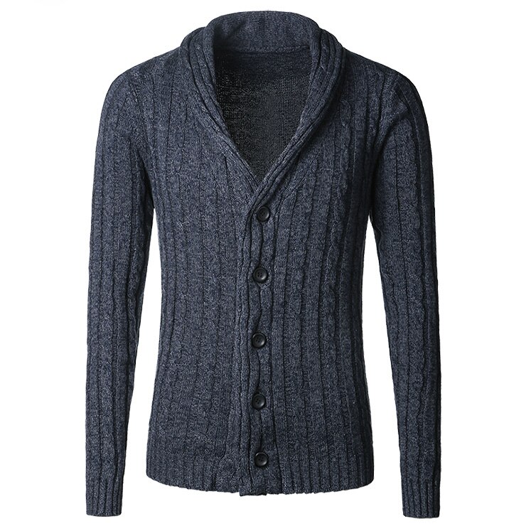 Herren zur Seite fahren männlichen v-ausschnitt Winter Strickjacke männer Strickwaren zur Seite fahren Dünne Beiläufige Mantel strickjacke masculino herbst J281-2: flowe königlich Blau / L