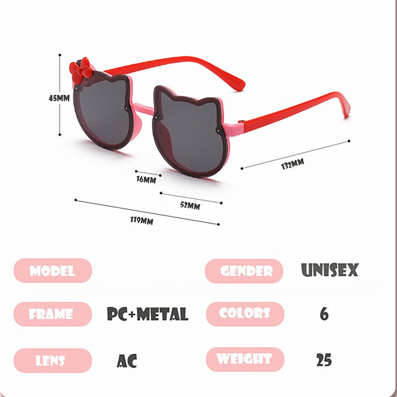 Gafas de sol de para niños y niñas, lentes de ojo de gato, UV400, anteojos bonitos, gafas de sol de conductor,