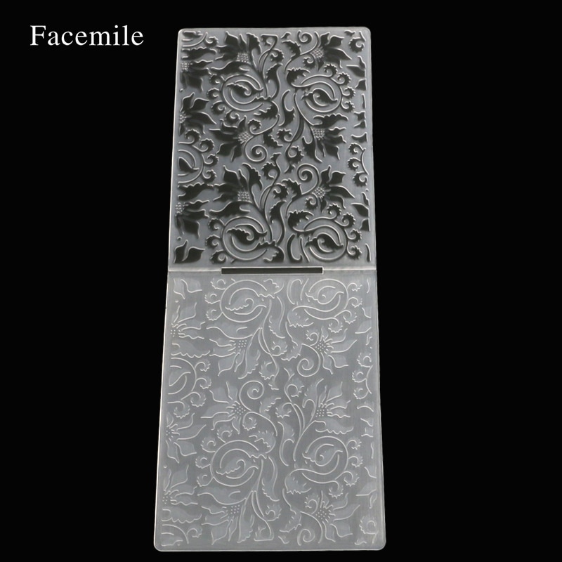 Facemile Bladeren Plastic Embossing Map Voor Scrapbook DIY Album Card Tool Plastic Template 55030