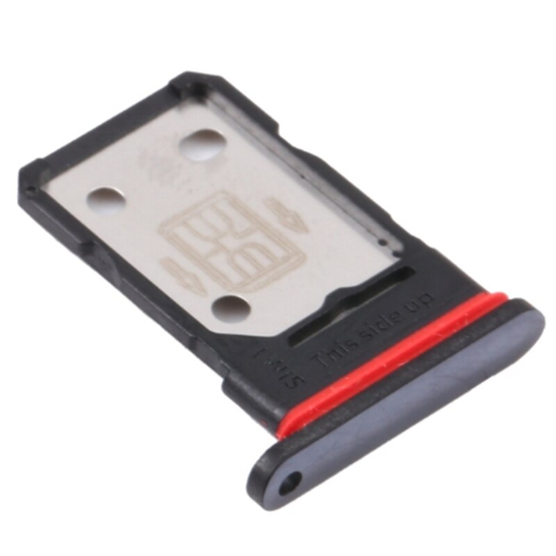 Slot Halfter Dual SD Für OnePlus 9 9Profi OnePlus9 9R SIM Karte Leser Tablett Buchse: OnePlus 9Profi Schwarz
