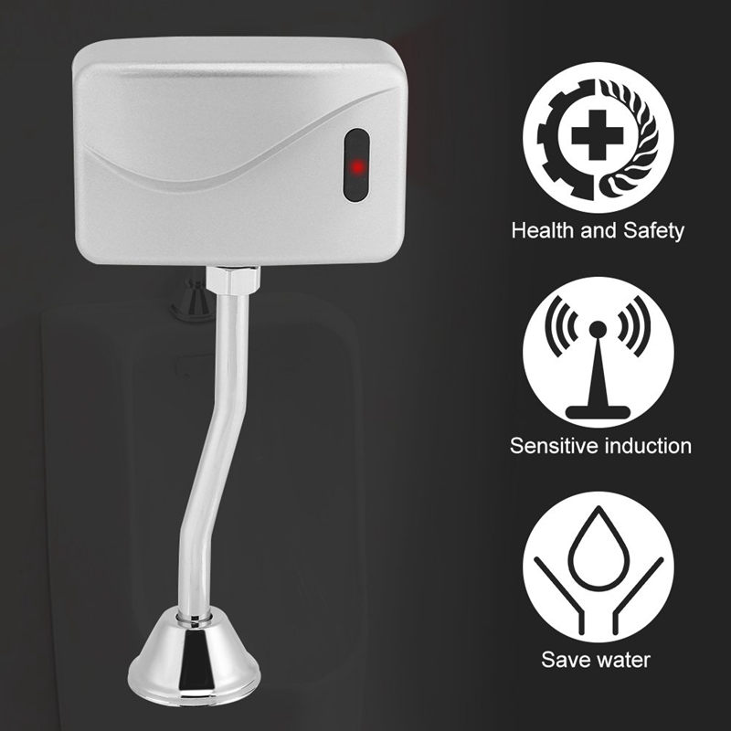 Stor infrarød sensor urinal spyleventil urinal spyler automatisk batteridrevet vannbesparende gert toalettdeler fo