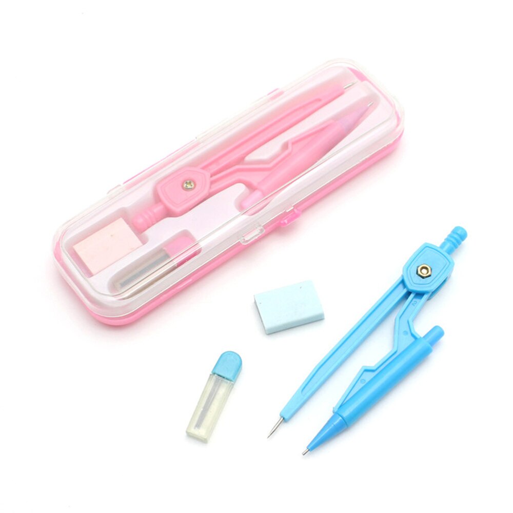 3 Pcs Compass Geometry Precision ABS Compass Propelling Mechanical Pencil Holder for Math Drafting School Students