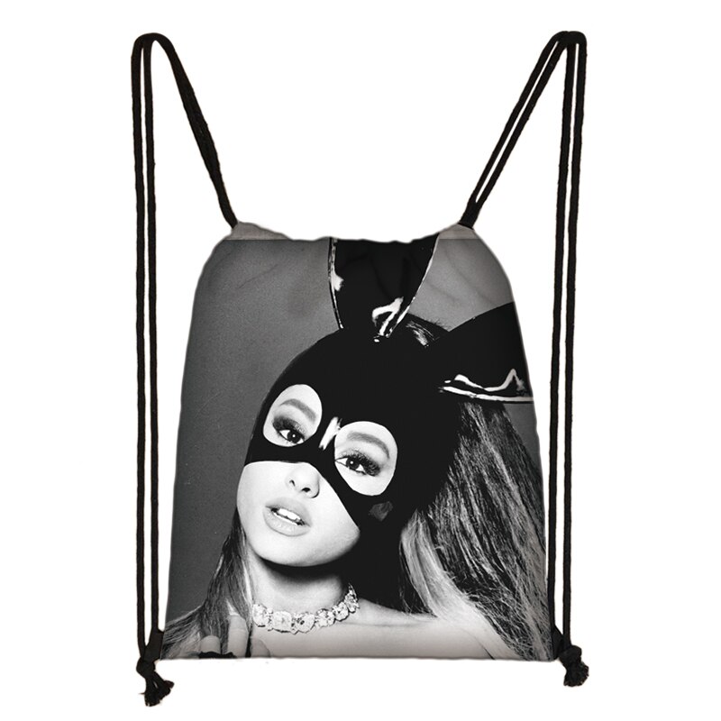 Ariana Grande 3D Drawstring Bag Printing Backpack Daily Casual Boys Girls knapsack Drawstring Bags: 007