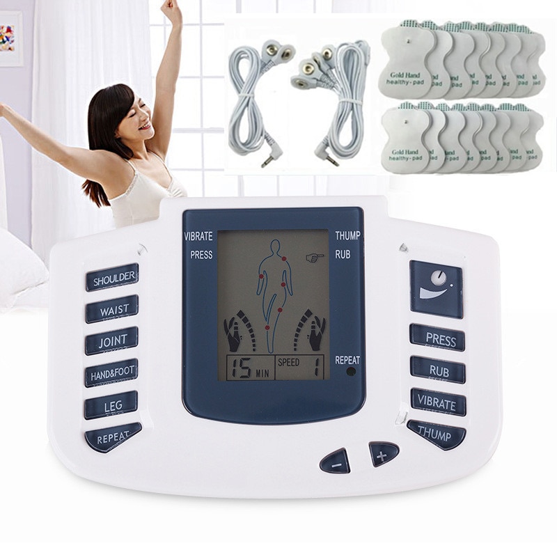 Spierstimulator Met Elektroden Pads Elektronische Puls Fitness Stimulator Machine Voor Pijnbestrijding Artritis Afslanken Gym Equiment