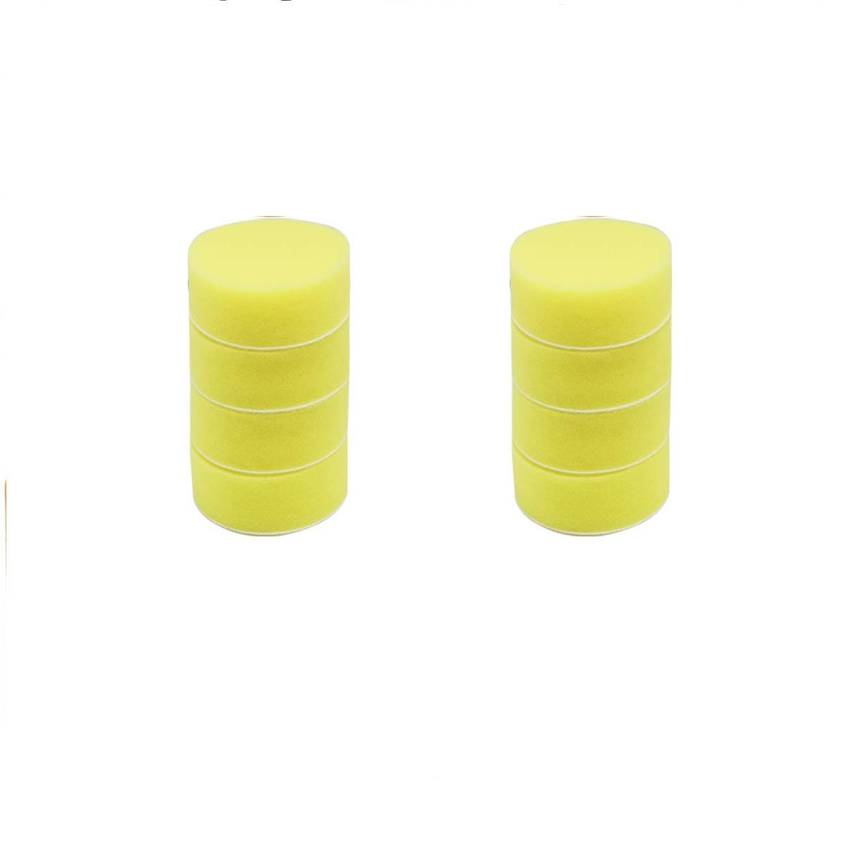 Almohadilla de pulido de 3 pulgadas, esponja para taladro de espuma, almohadillas para pulir, flocado de 80mm, almohadillas amortiguadoras para coche para pulido de detalles, limpieza de encerado, 10 Uds.: Verde