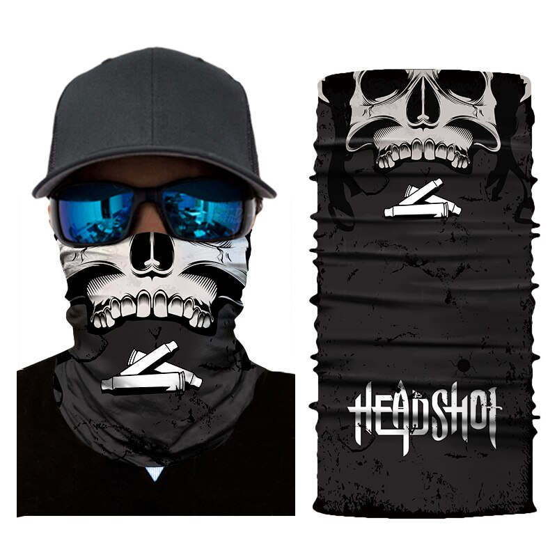Motorfiets Bivakmuts Magic Hals Gezichtsmasker Nationale Vlag Ghost Skull Motor Motorbike Skiën Sjaal Bandana Head Shield Helm Heren: AC053