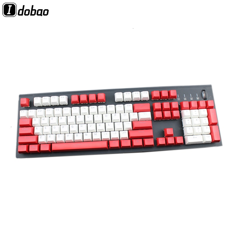 Doubleshot Material Backlit Sa Keycaps Set PBT Red Blue White Translucent Font For Mechanical gaming Keyboard ASNI Gh 104 60 87