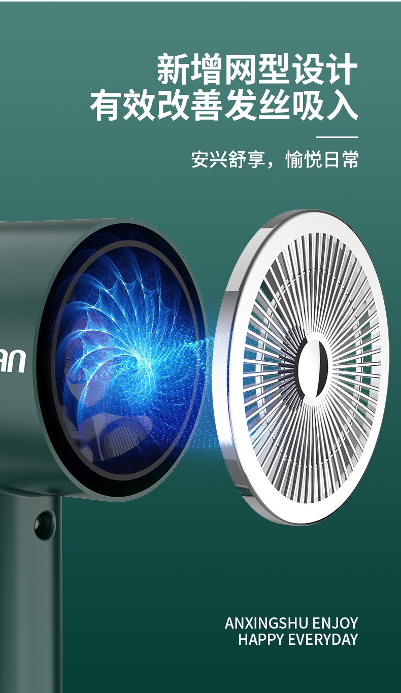 2200W Portable Mini Hair Dryer For Hair Blow Dryer Styling Tools /Cold Air Blow Dryer 3 Gear Adjustment 220V