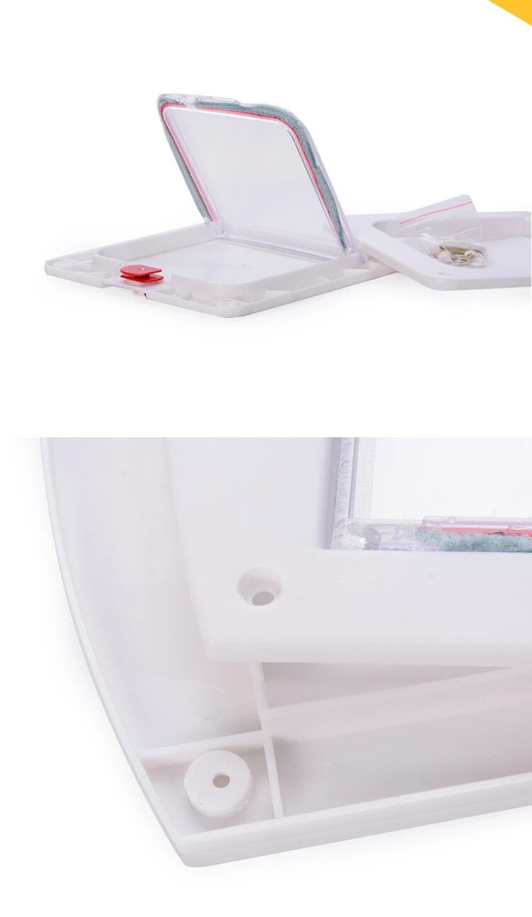 Lockable Cat Flap Door Kitten Dog Pet Lock Suitable for Any Wall or Door Security Animal Small Pet Gate Flap Door Pet Supplies