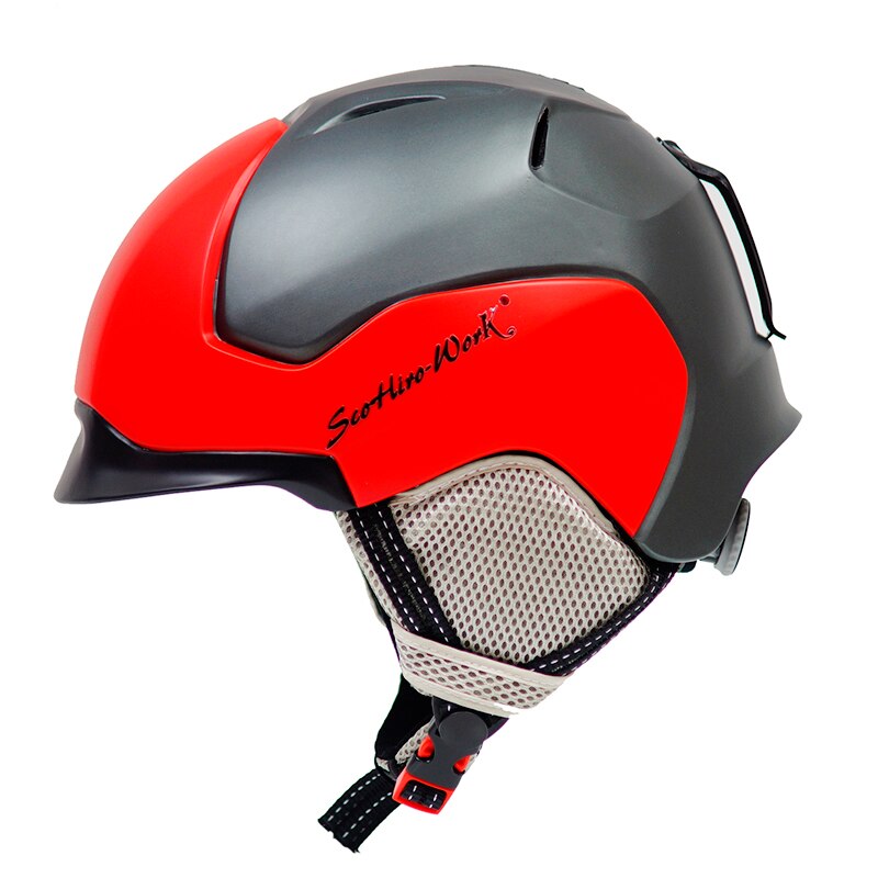 Mens Volwassenen Winter Fiets Motorcycle Skiën Snowboard Helm Apparatuur Sneeuw Saftly Security Skate Paardrijden Gear: red