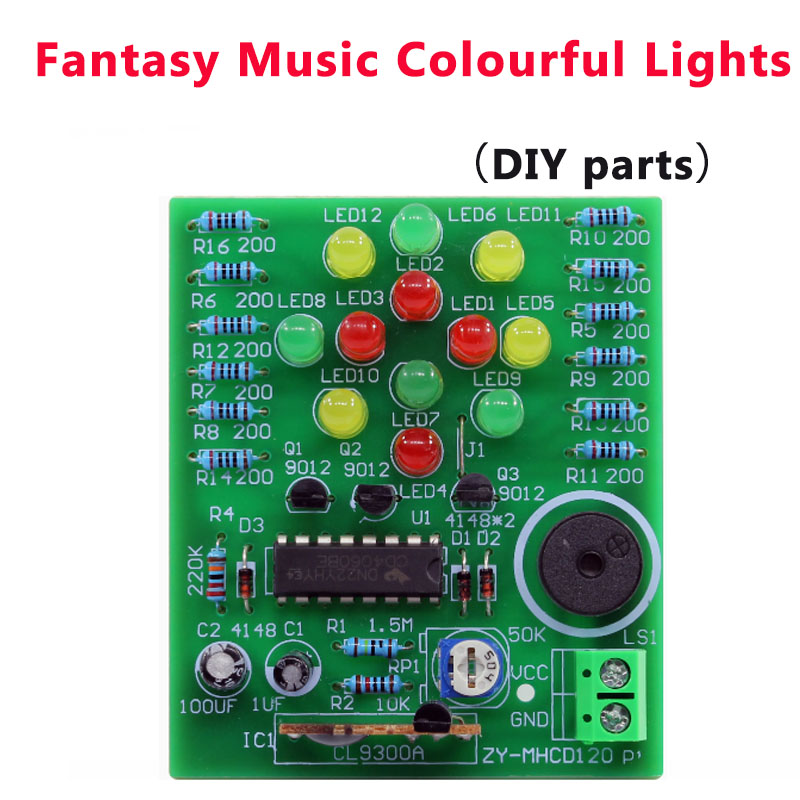 Kit de soudure Kit de production électronique bricolage formation pratique pour novice introduction pratique de soudure enseignement de la carte de circuit imprimé: vert militaire