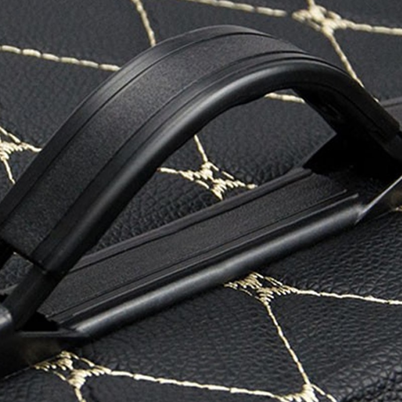 Luksus læder bil bagagerum opbevaring opbevaring bil boks arrangør til toyota til volkswagen hyundai kia mitsubishi til mercedes benz