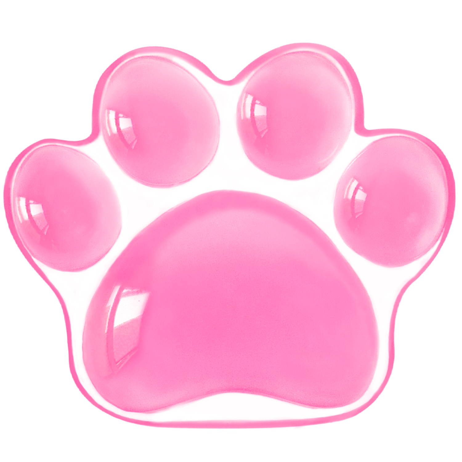 EXCO Silikon-Maus-Handgelenkauflage, Unterstützung, ergonomisches Katzenpfoten-Handpolster, Kissen, bequem, weich, für Gaming, Büro, Computer, Laptop: WHITE