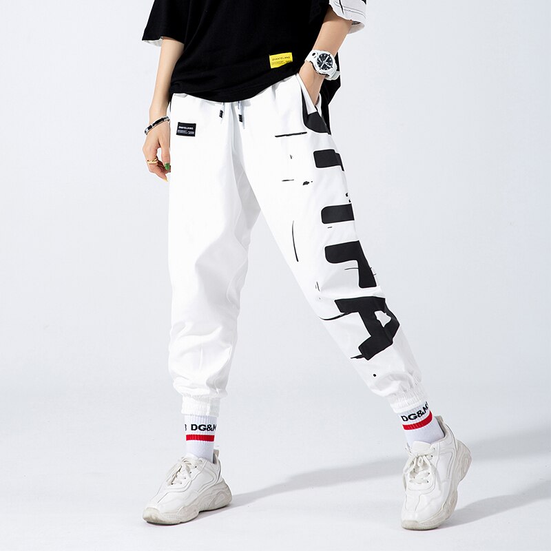 Hip Hop Joggers Men Letter Printing Mens Harem Pants Streetwear Casual Ankle-length Men Trousers Jogger Pants for Women