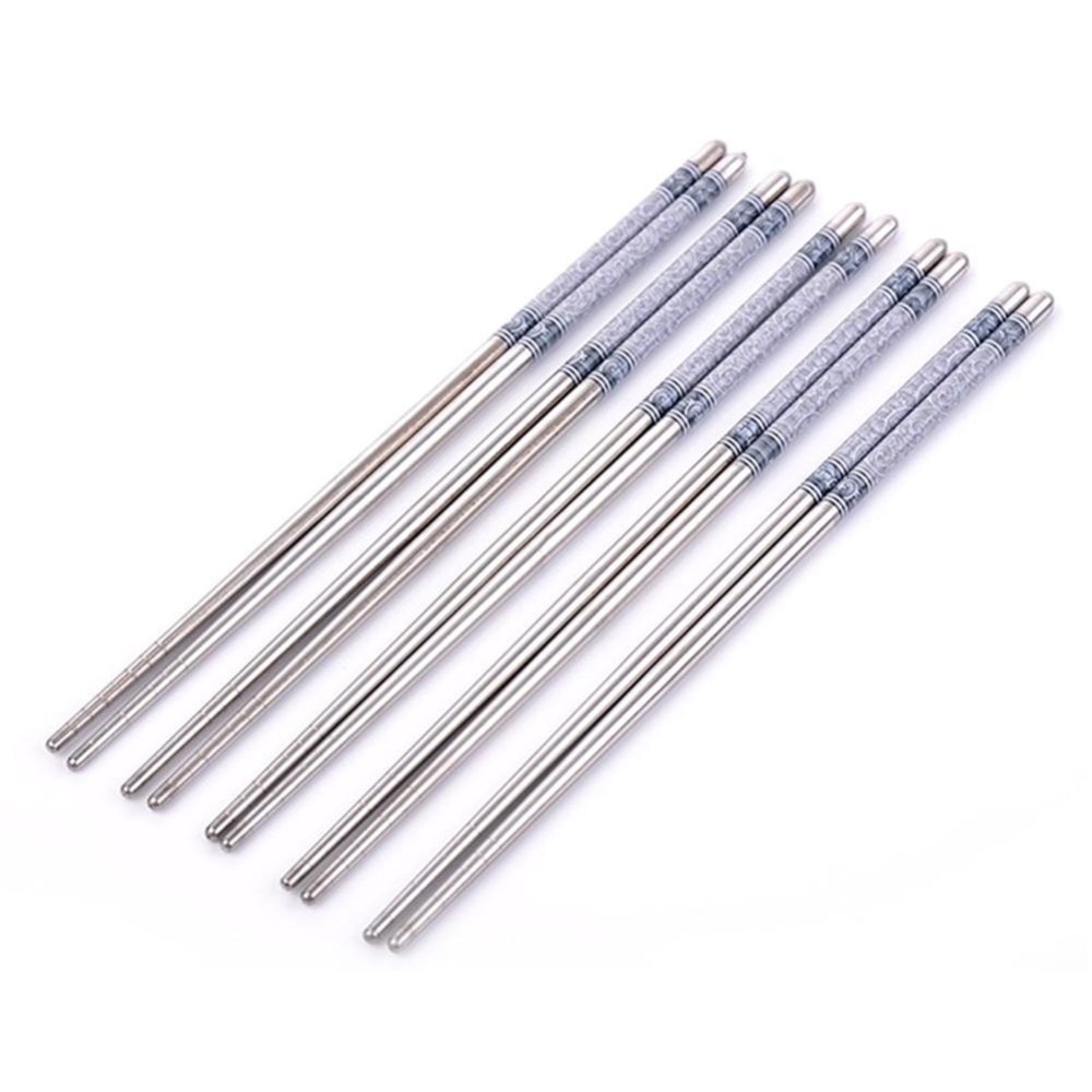 2 pares de palillos chinos, palillo de comida de acero inoxidable, , vajilla de cocina portátil, juego de palillos de corte, surtido