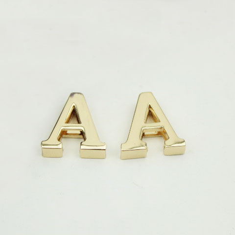 5Pcs Diy Engels 26 Brief Metalen Dragen Klinknagels Klauw Studs Voor Tassen Riem Riem Leren Decor Alfabetten Klauw Klinknagel handgemaakte Ambachten: Rose Gold