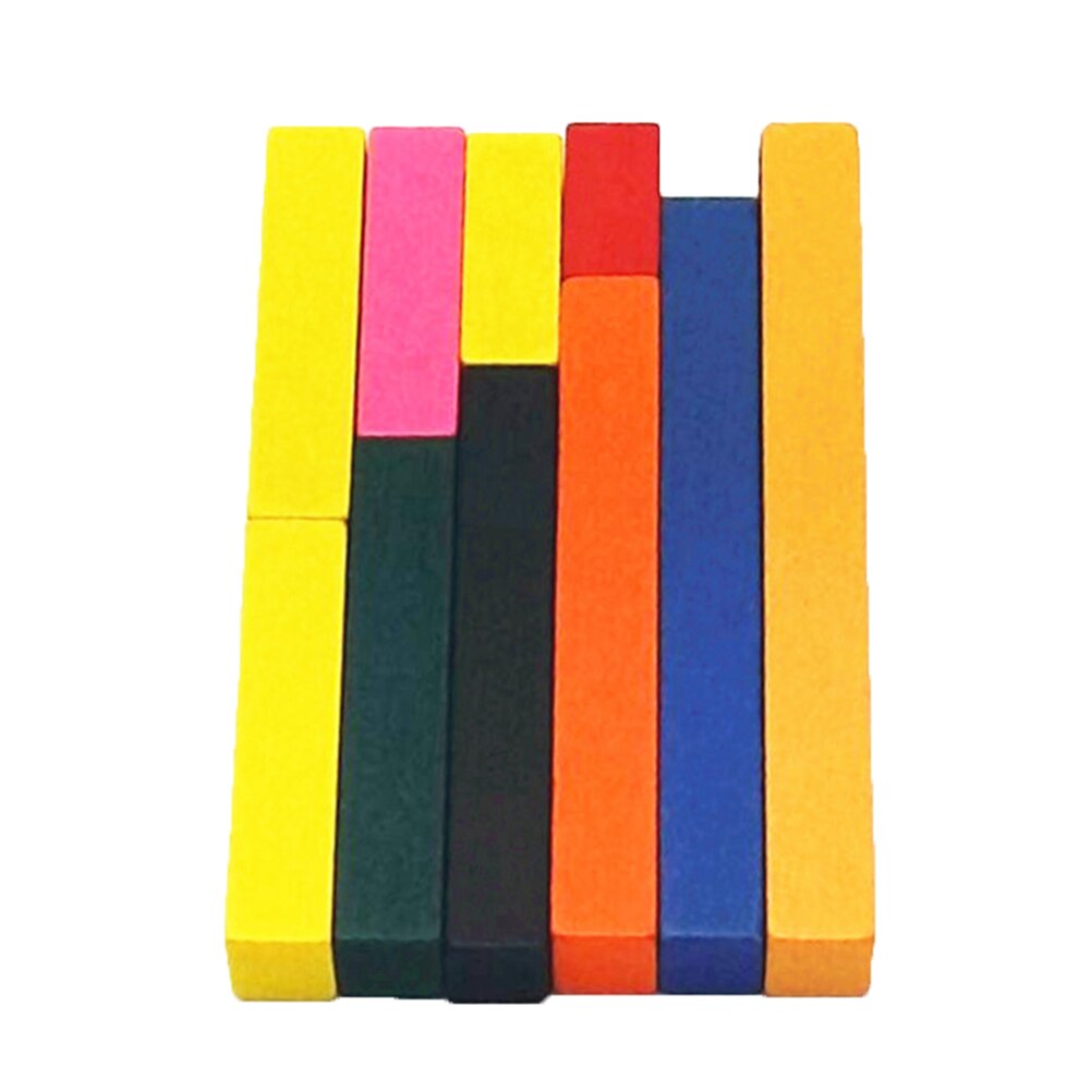 11Pcs Wooden Math Rods Sticks Addition Subtraction Multiplication Division Toys