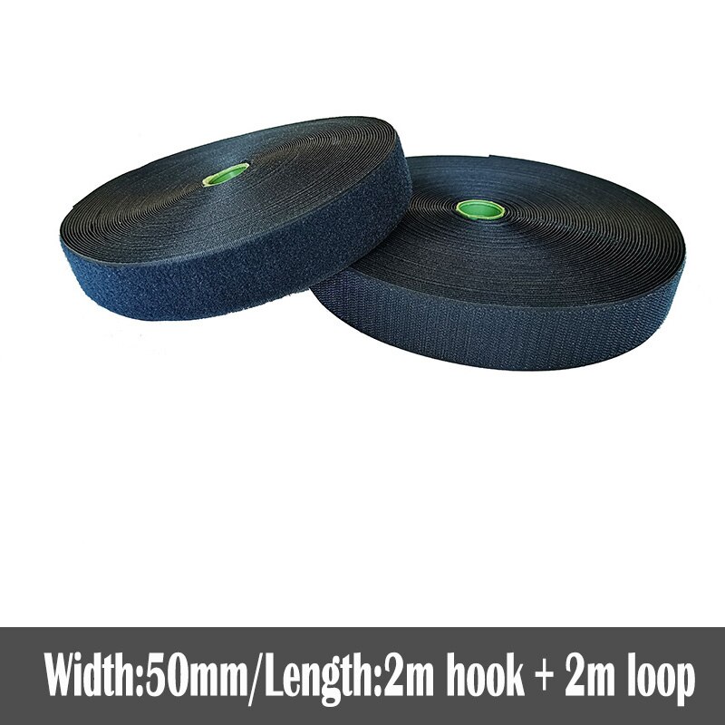 50mm Width colorful no adhesive fastener tape stick clothing tape sewing magic hook loop sticker strip strap stick 2 meters: Color 10